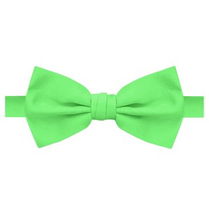 Jacob Alexander Men's Solid Color Pre-Tied Adjustable Banded Bow Tie - 1 of 4