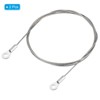 Unique Bargains Stainless Steel Light Outdoor Travel Luggage Safety Locking Cables 0.16" ID Eyelets - 3 of 4