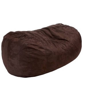 Christopher Knight Home Larson Faux Suede 8-Foot Lounger Beanbag - Brown, Adult Unisex