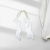 Unique Bargains Curtain Tiebacks Bow & Faux Pearl Ribbon Lace ABS White 2 Pcs - 2 of 3