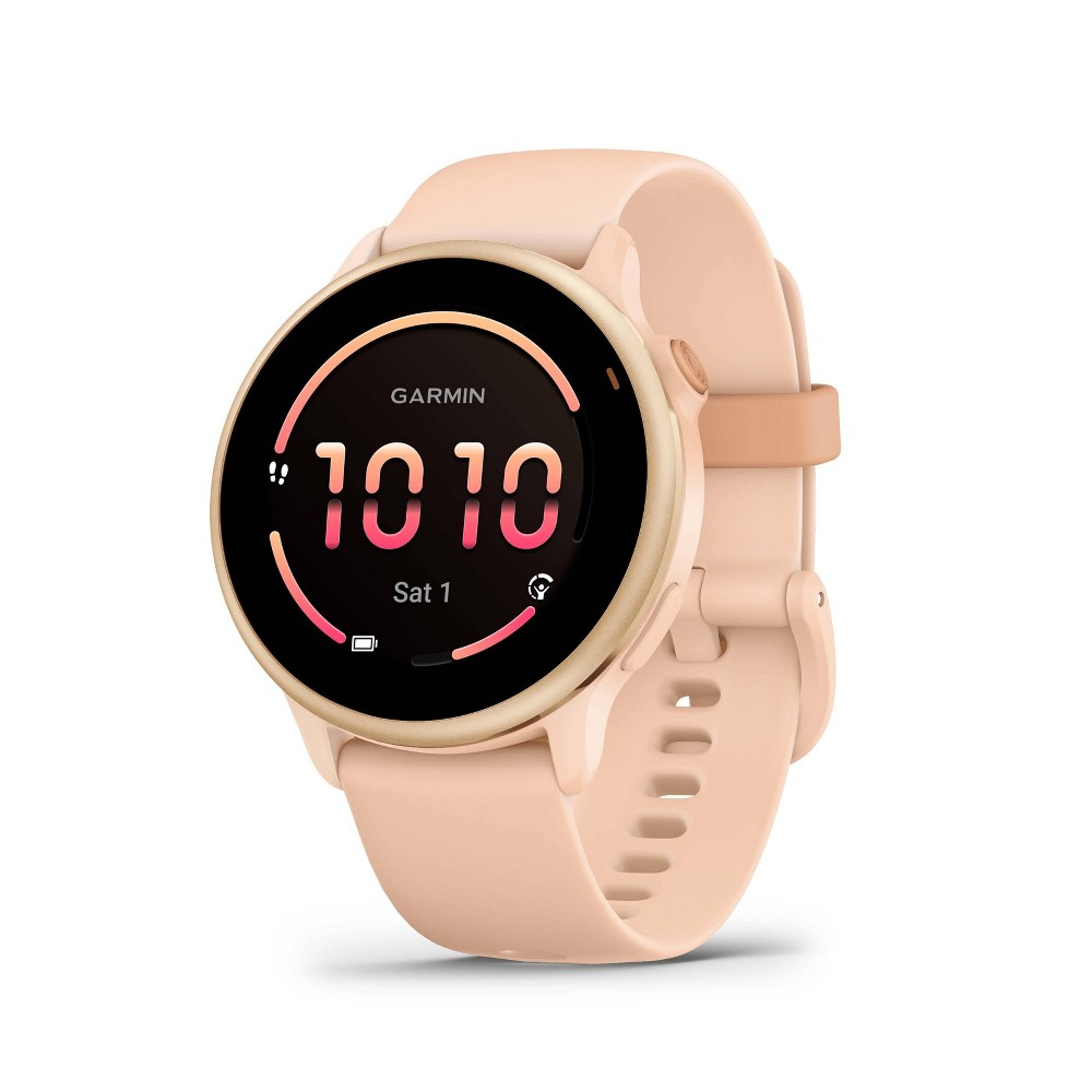 Garmin Vivoactive 6 Smartwatch Metallic Pink Dawn with Pink Dawn Band