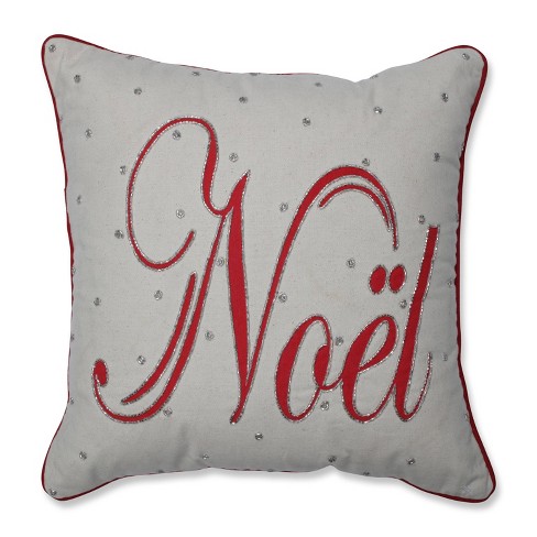 Jeweled Noel Square Throw Pillow Pillow Perfect Target