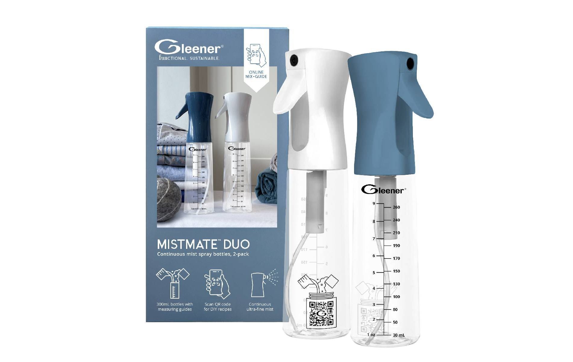 Gleener Mistmate Duo Fabric Care White - 2ct