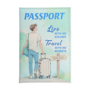 Unique Bargains Figure Pattern Passport Holder 1 Pc - 1 of 4