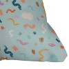 16"x16" SunLee Art Abstract Colorful Brush Pattern Square Throw Pillow Blue - Deny Designs - 3 of 4