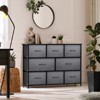 Sorbus 8 Drawers Wide Dresser - Organizer Unit with Steel Frame Wood Top and handle, Fabric Bins - Amazing for household decluttering - 2 of 4