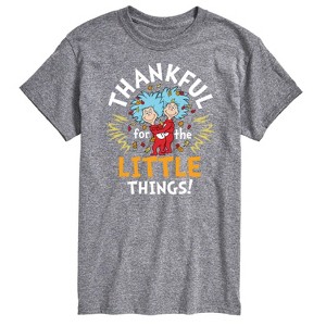Men's - Dr. Seuss - Thanksgiving Is A Family Thing Short Sleeve Graphic T-Shirt - 1 of 4