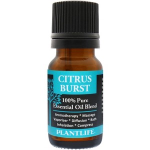 Plantlife Citrus Burst Essential Oil Blend –  Pure & Therapeutic Grade – Natural, Undiluted & Uplifting – No Additives or Fillers – 10 ml - 1 of 3