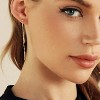 18K Gold Plated Chain Threader Earrings - Dainty Bar Drop Dangle Earrings for Women, Hypoallergenic Long Line Jewelry Gift - 3 of 4