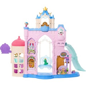 Disney Princess Pet Castle Playset – 2-ft Tall Pet Palace with 7 Play Areas, 3 Animal Friends, Furniture & 17 Accessories – JBF96 - 1 of 4