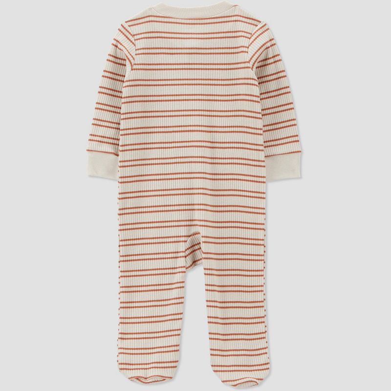 Carter's Just One You® Baby Boys' Striped Koala Footed Pajama - Brown, 3 of 8