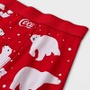 Men's Holiday Coca-Cola Polar Bears Boxer Briefs & Socks Set - White/Red - 2 of 2