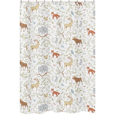 Woodland Toile Shower Curtain - Sweet Jojo Designs
