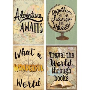 Teacher Created Resources® Travel the Map Posters, 13-3/8" x 19", Set of 4 - 1 of 3