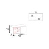 CAVINAS Coffee Tables for Living Room Rectangle Coffee Table with Spacious Open Shelf and Durable Material - 3 of 4