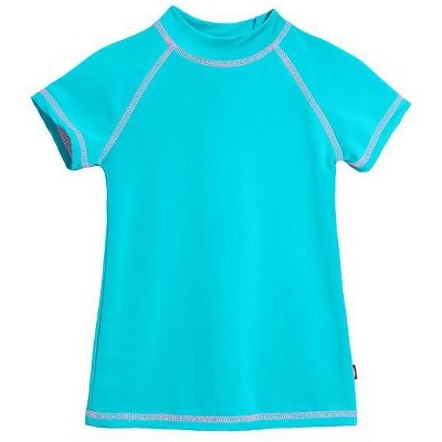City Threads USA-Made Girls UPF 50+ Short Sleeve Rashguard