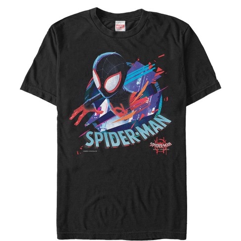 Men's Marvel Spider-man: Into The Spider-verse Symbol Pull Over Hoodie -  Black - Large : Target