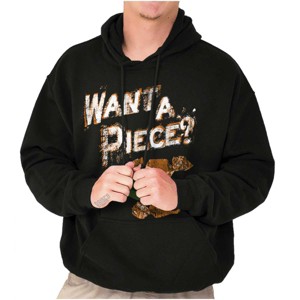 Want a Piece Halloween Candy Humor Hoodie Sweatshirt Women Men Brisco Brands - 1 of 4