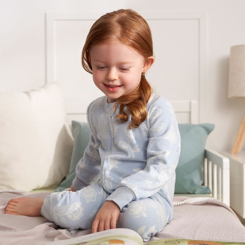 Gerber Baby Girls' Footless Fleece Pajamas, 3-Pack, 4 of 10