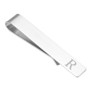 Unique Bargains Stainless Steel Necktie Pinch Letter with Black Gift Box Initial Tie Clip for Men - 1 of 4