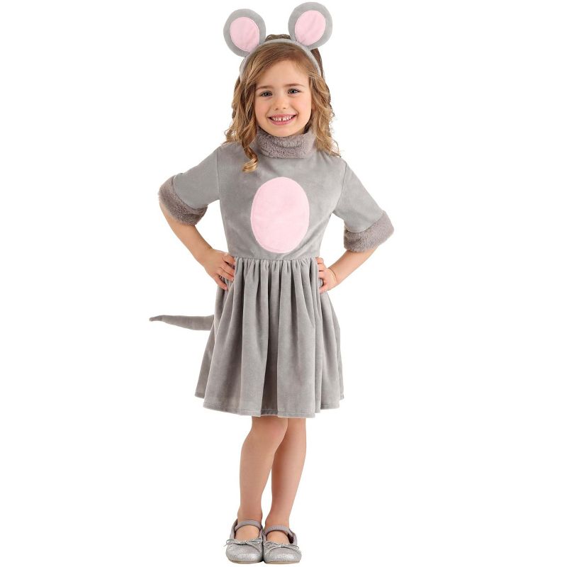 HalloweenCostumes.com Mouse Dress Toddler Costume for Girl's, 1 of 8