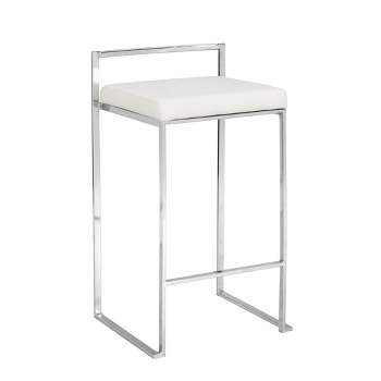 25.25" Lillian Upholstered Counter Height Barstool - Carolina Chair & Table