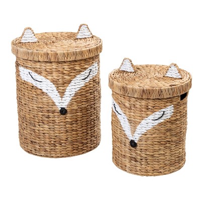 Image of Honey-Can-Do Set of 2 Fox Shaped Storage Set