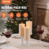 VEVOR 3 Pack Unscented Pillar Candles 65 Hours Long Burning Christmas White - 2 of 4