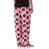 Sesame Street Women's Elmo Muppet Face Tossed Print Sleep Pajama Pants Pink - image 4 of 4