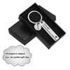 Unique Bargains Stainless Steel Personalized Durable Keychain with Gift Box 1 Set - 4 of 4