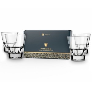 Libbey Bellevue Stackable Double Old Fashioned Rocks Glass, 11.5 ounce, Set of 4 - 1 of 4