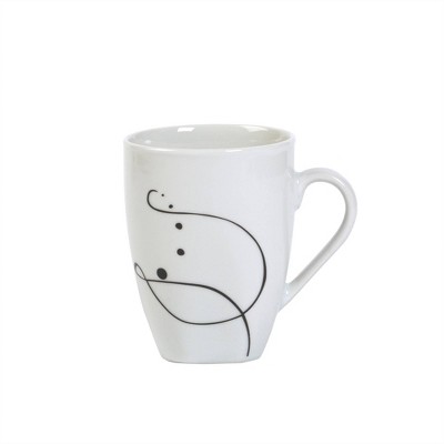 Pescara White Porcelain Square Dinnerware Set, Service for 4