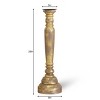 TX USA Corporation Wood Pillar Candle Holder, Pillar Candle Holders Decorative Candlestick Holder Centerpiece for Home - 2 of 4