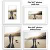 Americanflat 6x8 Picture Frame with Shatter-Resistant Glass - Use as 3x5 Frame with Mat or 6x8 Frame Without Mat - Streamline Collection - White - 4 of 4