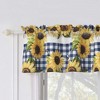 Sunflower Window Valance Gold 84in x 16in + 2in by Barefoot Bungalow - 3 of 4
