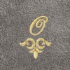 Linum Home Textiles 100% Turkish Cotton MONICA Gold Thread 2PC Embellished Washcloth Set - 3 of 3