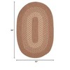 Colonial Mills Jackson - Taupe 5 Ft x7 Ft Oval Rug Indoor 75% Polypropylene/25% Wool - 2 of 2