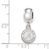 Black Bow Jewelry Sterling Silver Alabama Crimson Tide NCAA Bead Charm - 3 of 4