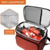 OPUX Insulated Lunch Box Men Women, Large Soft Cooler Bag Work School Picnic, Leakproof Tote Shoulder Strap Kid Adult - 4 of 4