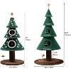 60 in Christmas Cat Tree, Tall Cat Tower Furniture with 2 Large Condos, 5ft Christmas Tree Party Decoration with - 2 of 4