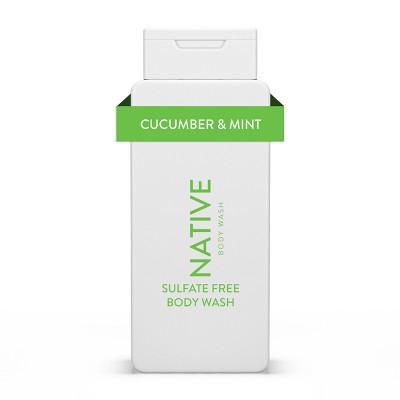 Native Body Wash for Women & Men - Cucumber & Mint - Sulfate Free - 18 fl oz