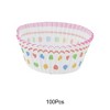 Unique Bargains Disposable Baking Cups Greaseproof Paper Multicolor 1.97"x1.18" 100 Pcs - 4 of 4