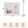 Vanity Mirror with Lights, Hollywood Lighted Vanity Mirror with 15 Led Bulbs - 2 of 4