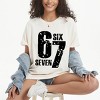 Six Seven Distressed - Women's Garment Dyed Graphic T-Shirt - 3 of 4
