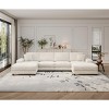 TiramisuBest Convertible U-Shaped 4-Seat Sofa, Corduroy Fabric Large Sectional with Double Chaise Lounge, Modern Couch for Living Room, Green - 2 of 4