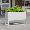 Wooakway Outdoor/Indoor/Decor Metal Raised Garden Beds Planter Boxes Planter Pots Cachepots Nursery Pots - 2 of 4