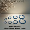 Stainless Steel Hoop Earrings by Ginger Lyne Huggie Style for Lobe Cartilage Piercing Body Jewelry - 4 of 4