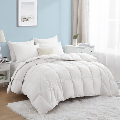 Puredown All Season White Down Comforter 600 Fill Power with Ultra Soft Down Proof Fabric