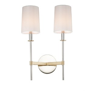 Maxim Lighting Uptown 2 - Light Wall Light in  Satin Brass/Polished Nickel - 1 of 3