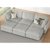 Belffin 6-Seater Sleeper Sectional - Convertible Cloud Couch with Storage & Plush Corduroy - 3 of 4